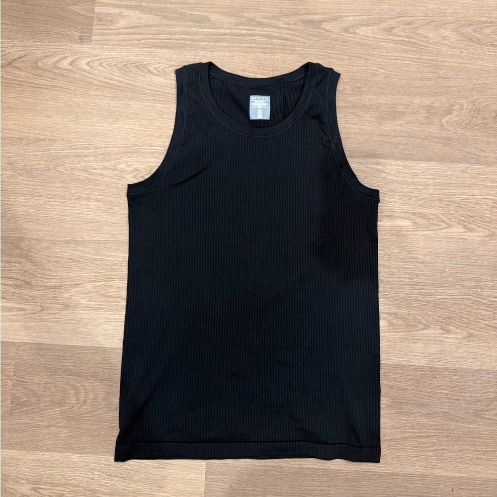 Athleta Black Ribbed Tank